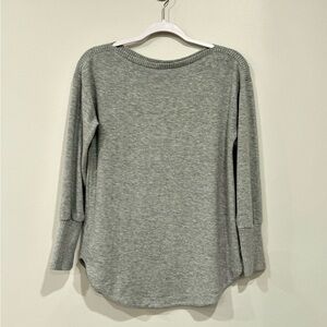 LOFT Heather Gray Long Sleeve Top